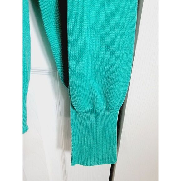 Pickering Men's Sweater Vintage 80's Lodge @ Koele Hawaii Green L/S V-Neck - Picture 6 of 6